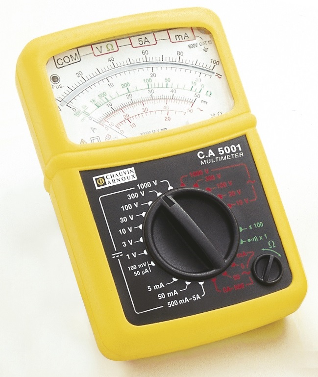 CA 5001 MULTIMETRO ANALOGICO ANTIURTO 1000V - 5A