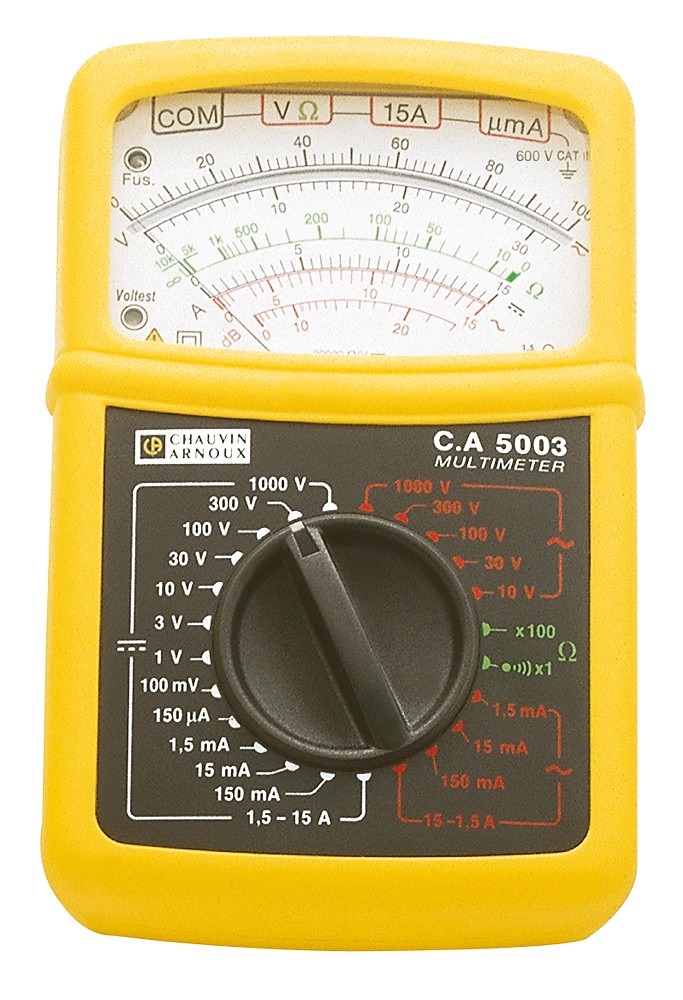 CA 5003 MULTIMETRO ANALOGICO ANTIURTO 1000V - 15 A