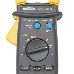 MX655 MULTIMETRO A PINZA 1000A AC/DC, RMS, DIAM. 40 MM