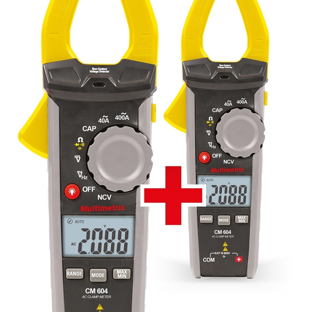 KIT MULTIMETRO A PINZA 2X1 CM60X