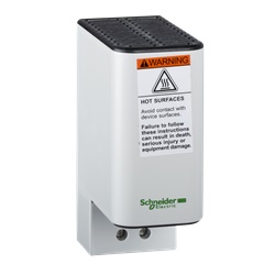 Resistenza anticondensa 20W 12-24V DC con sonda PTC corpo alluminio montaggio guida DIN IP20