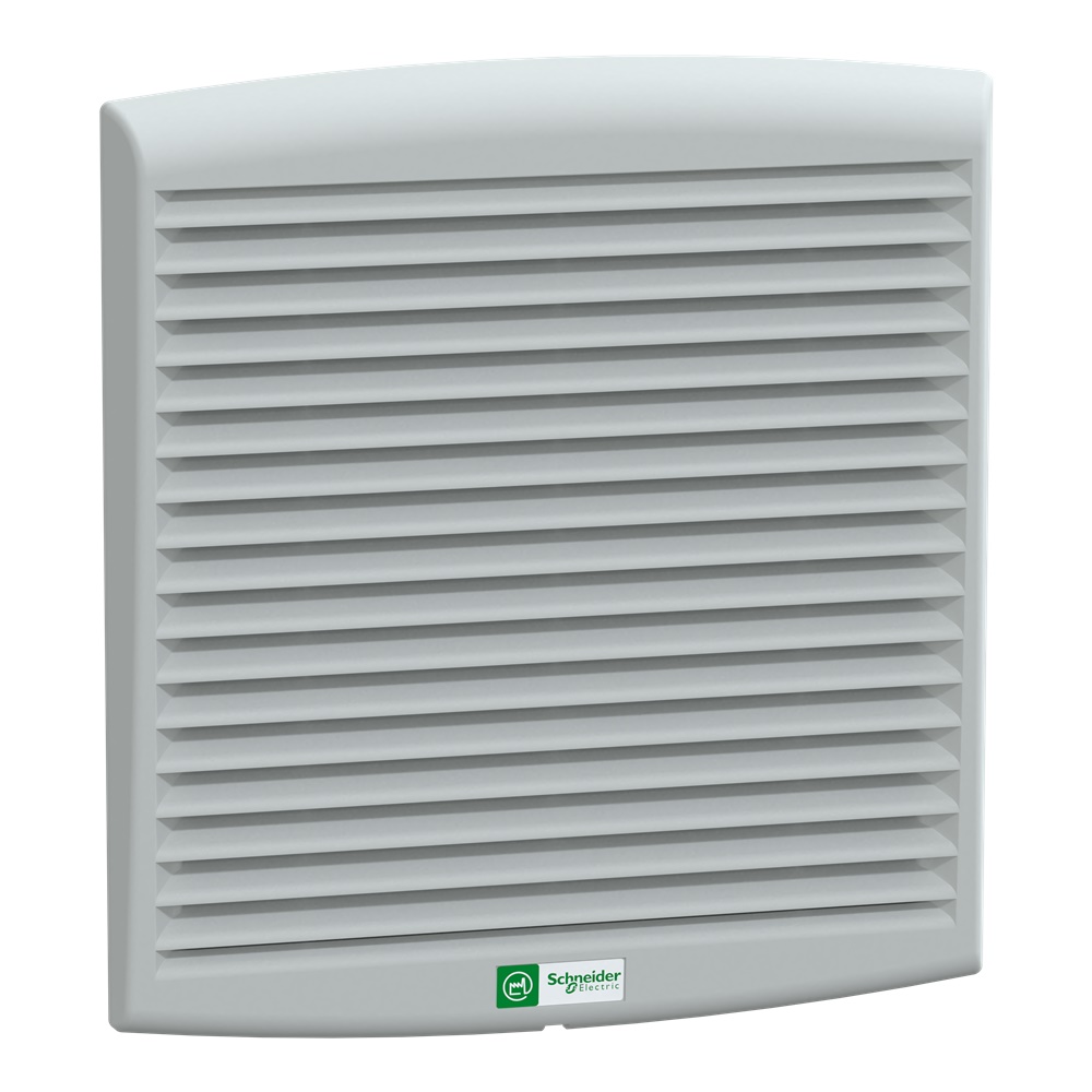 Ventilatore 300 m3/h 115V grigio RAL7035 con filtro IP54 per raffreddamento industriale