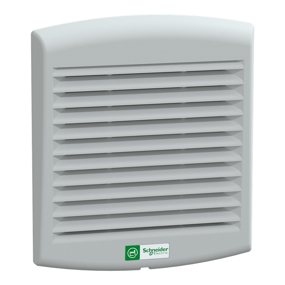 Ventilatore 79 m3/h 115V grigio RAL7035 con filtro IP54 per raffreddamento industriale