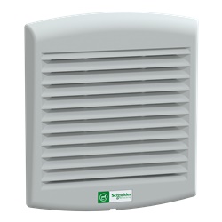 Ventilatore 79 m3/h 115V grigio RAL7035 con filtro IP54 per raffreddamento industriale