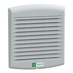 Ventilatore assiale ClimaSys CV 85 m3/h 230V grigio RAL7035 IP54 per raffreddamento elettronica