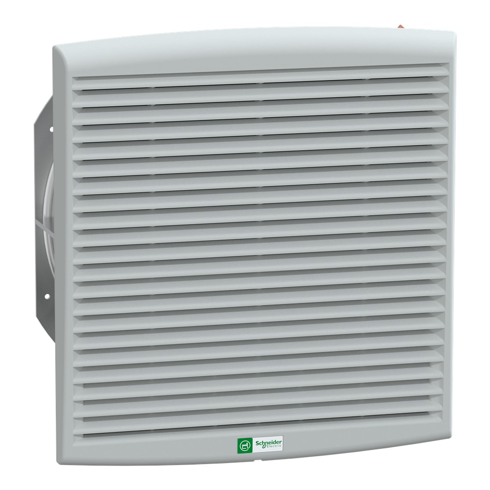 Ventilatore industriale 931 m3/h 400V trifase grigio RAL7035 con filtro anti-insetti IP54