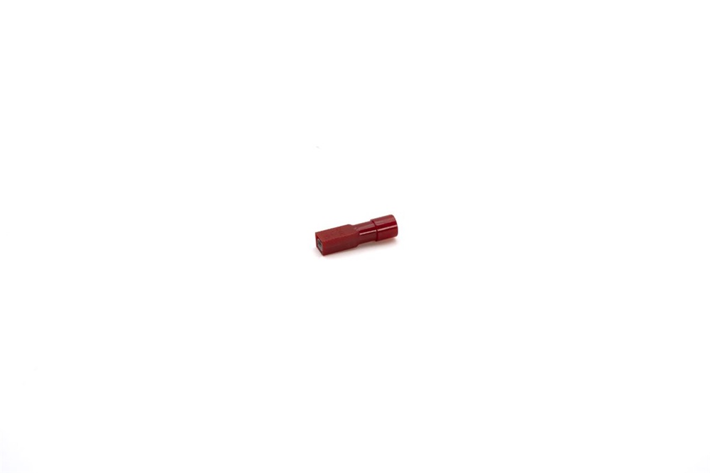 Innesto femmina rosso 2,8x0,5 mm isolato per applicazioni elettriche