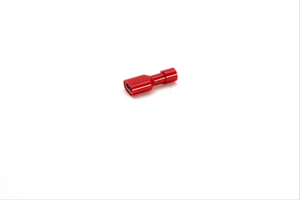 Innesto femmina rosso 6,35x0,8 mm isolato connessioni elettriche affidabili robusto