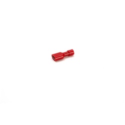 Innesto femmina rosso 6,35x0,8 mm isolato connessioni elettriche affidabili robusto