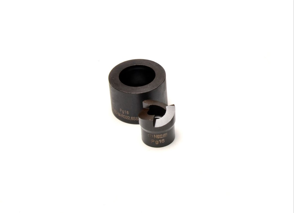 Kit punzone matrice foro tondo 22,6 mm utensile manuale
