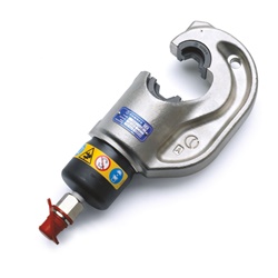Testa oleodinamica compressione 130 kN apertura maggiorata 42 mm per connettori elettrici fino a 400 mm² uso con pompa 700 bar