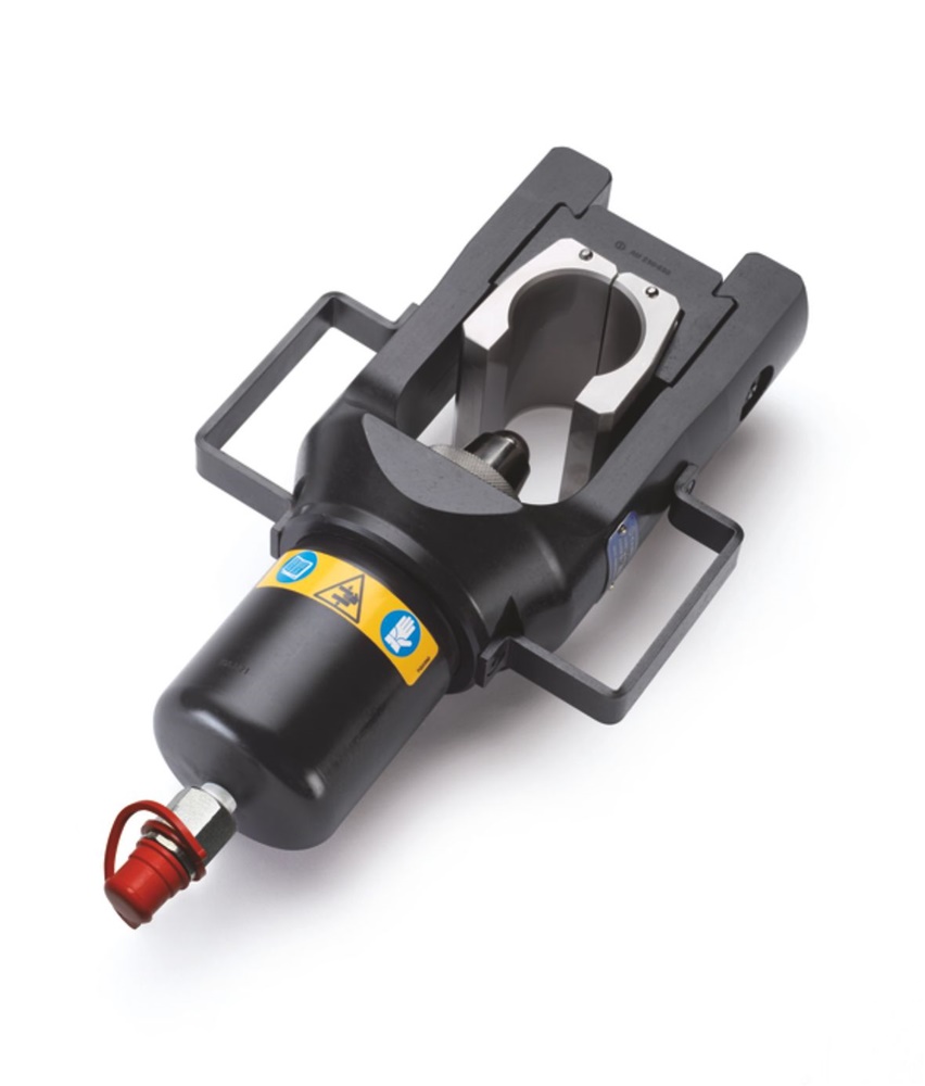 Testa oleodinamica compressione connettori 630 mm² per uso industriale