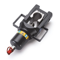 Testa oleodinamica 230 kN a U per connettori elettrici fino a 630 mm² compressione alluminio normativa AFNOR