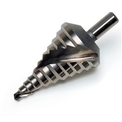 Fresa conica a gradini 11 livelli 2mm per fori da 6,5 a 40,5 mm utensile precisione DIN 1412 C