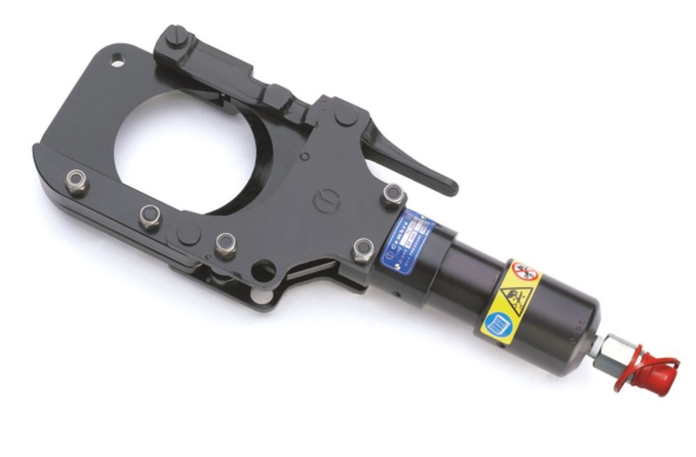 Testa oleodinamica tranciacavi Ø85 mm per cavi rame alluminio