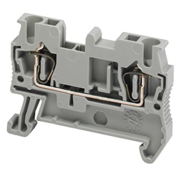 Morsetto molla, 2pt, 2,5 mm² grigio