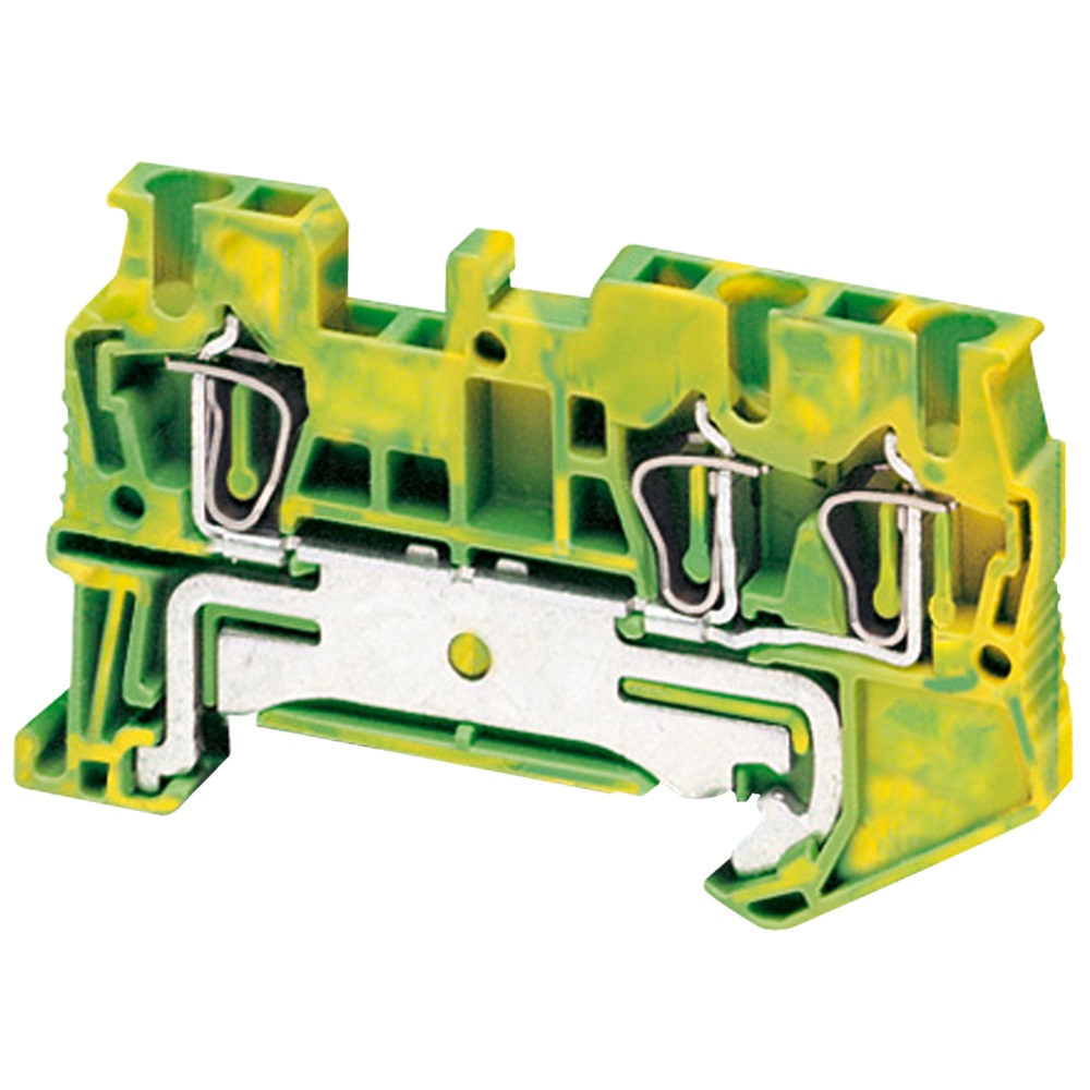 Morsetto molla, terra, 3pt, 2,5 mm²