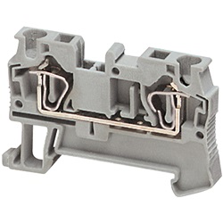 Morsetto molla, 2pt, 4mm², grigio