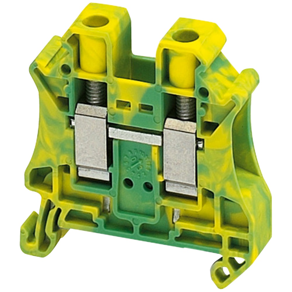 Morsetto vite, terra, 2pt, 10 mm²