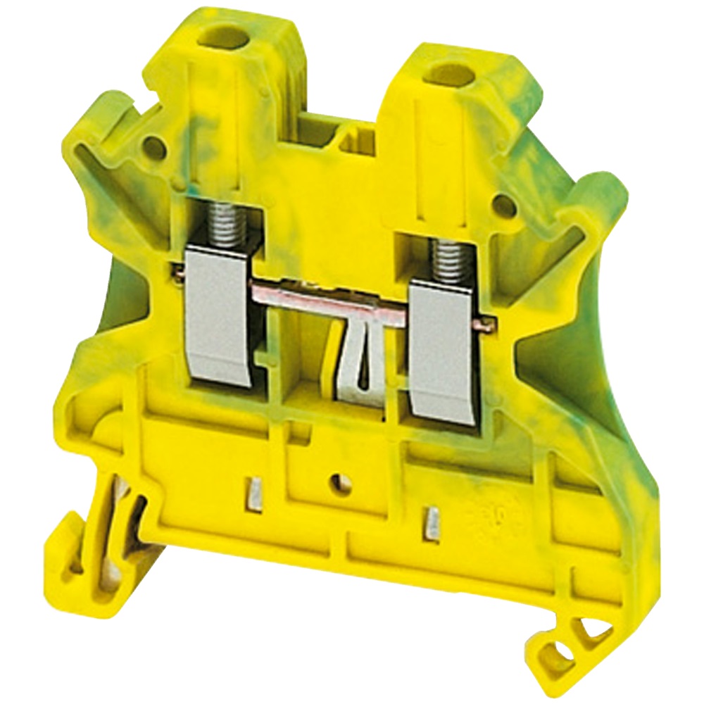 Morsetto vite, terra, 2pt, 2,5 mm²
