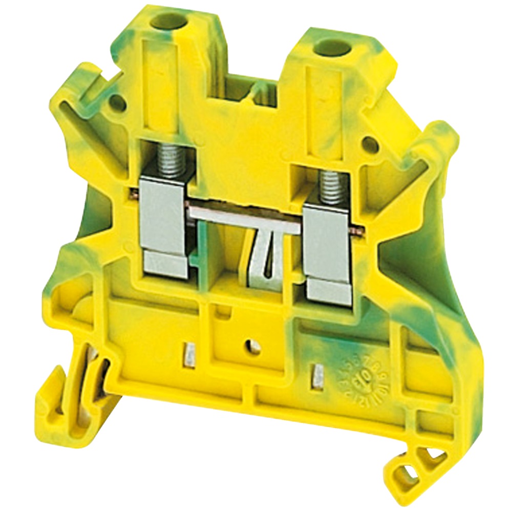 Morsetto vite, terra, 2pt, 4mm²