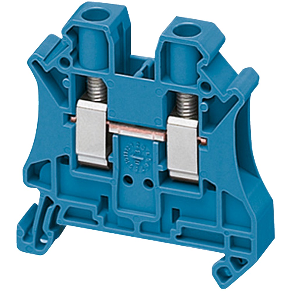 Morsetto vite, 2pt, 6 mm² blu