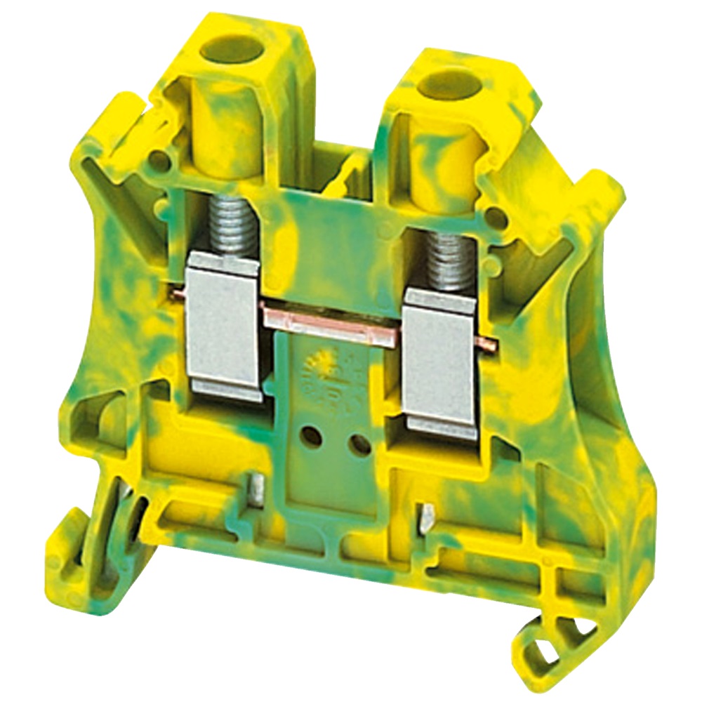 Morsetto vite, terra, 2pt, 6 mm²
