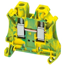 Morsetto vite, terra, 2pt, 6 mm²
