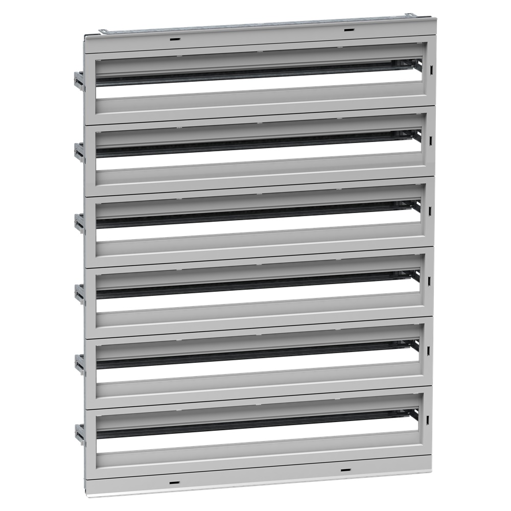 Telaio DLA 760x980 mm acciaio isolante autoestinguente 234 moduli regolabile 40-85 mm per quadri distribuzione