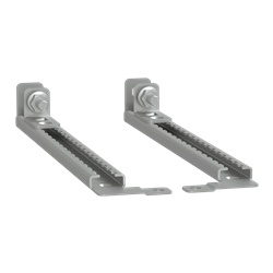 Guide scorrevoli acciaio zincato H350 regolazione profondità 106-306 mm montaggio contenitori