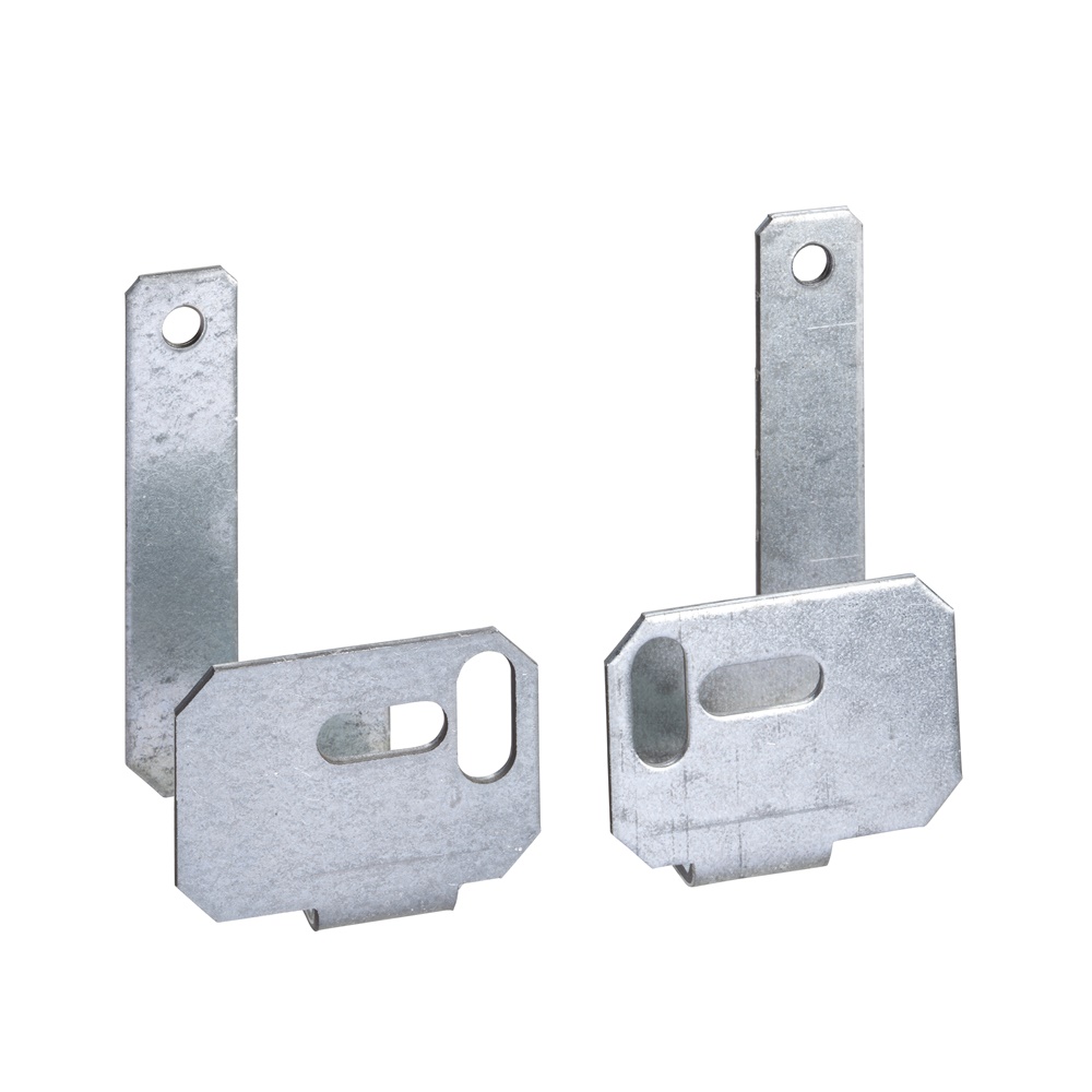 Staffa fissaggio acciaio zincato 90x38x39 mm per cassette PanelSeT con capicorda kit 2 pezzi