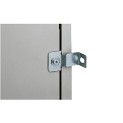 Staffe fissaggio a parete set 4 pezzi supporto montaggio elettrico