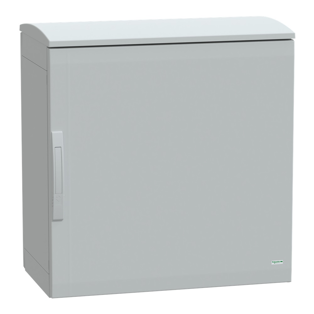 Armadio in poliestere, Thalassa PLA, porta piena, tetto ventilato, 750x750x420mm, IP44, IK10