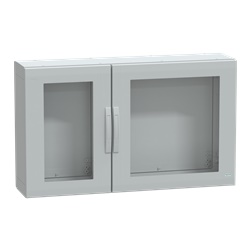 Armadio in poliestere, Thalassa PLA, porta trasparente, totalmente chiuso, 750x1250x320mm, IP65, IK08