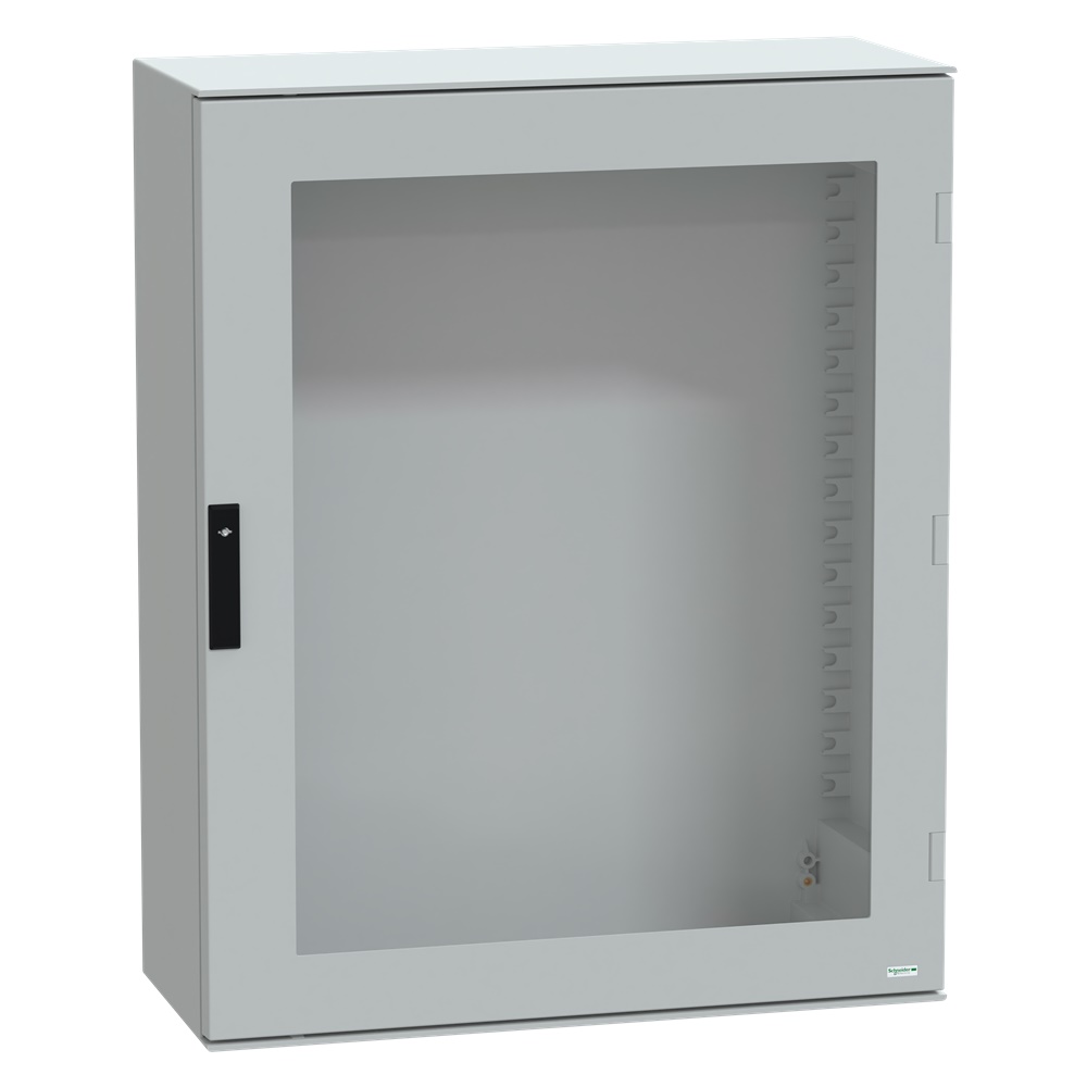 Cassetta poliestere montaggio a parete PanelSeT PLM porta trasparente 1056x852x350 mm IP66 IK08 RAL 7035