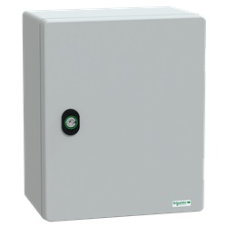 Cassetta in poliestere montata a parete, Thalassa PLM, porta piena, 308x255x160mm, IP66, IK10, RAL 7035