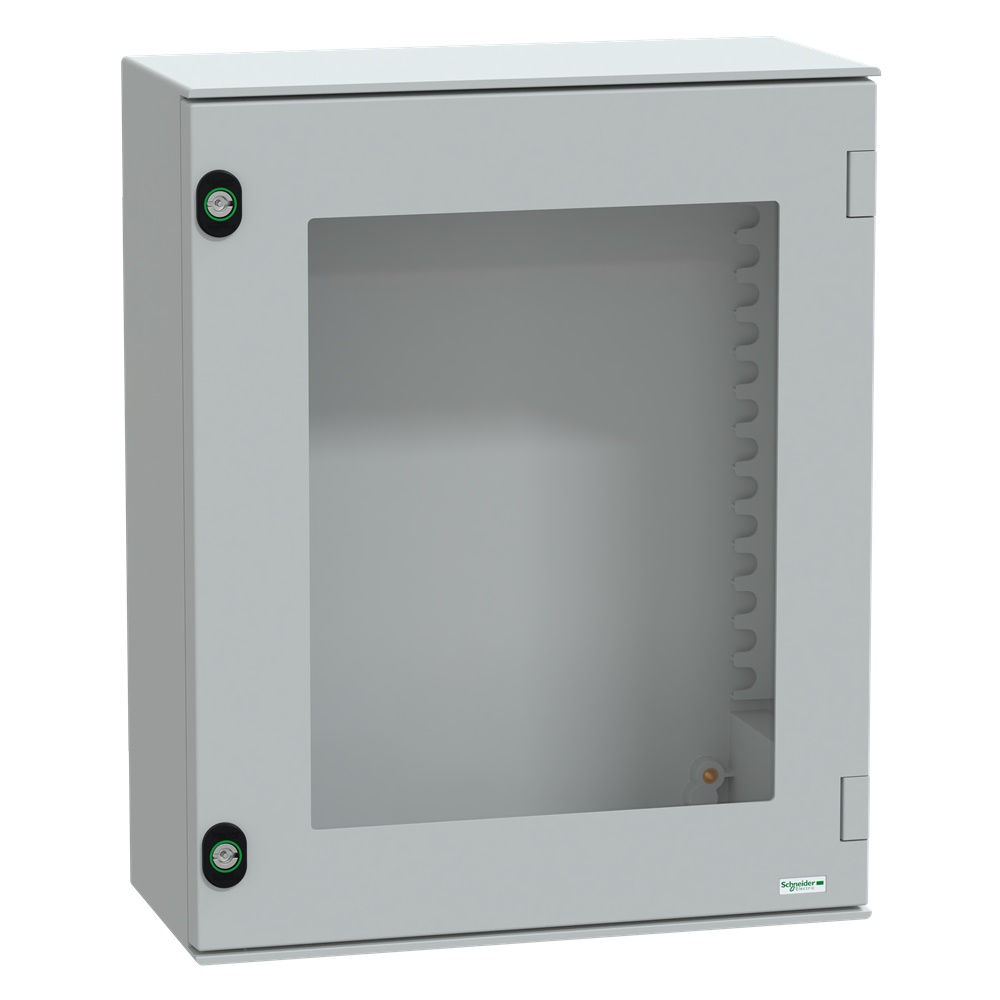 Cassetta derivazione poliestere 530x430x200 mm IP66 IK08 porta trasparente uso industriale e civile