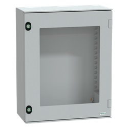 Cassetta derivazione poliestere 530x430x200 mm IP66 IK08 porta trasparente uso industriale e civile