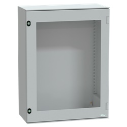 Contenitore elettrico poliestere IP66 IK08 porta vetro temperato montaggio parete