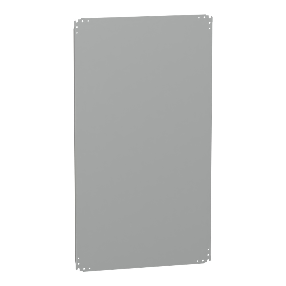 Piastra montaggio interna lamiera zincata 1250x750 mm per cabinet, carico 150 kg, grigio RAL 7035