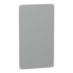 Piastra montaggio interna lamiera zincata 1250x750 mm per cabinet, carico 150 kg, grigio RAL 7035