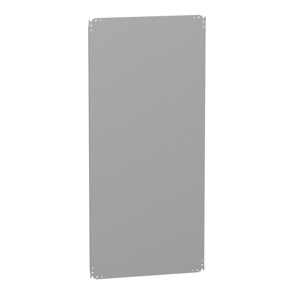 Piastra interna in lamiera zincata 1500x750 mm per montaggio cabinet, carico 150 kg, grigio RAL 7035