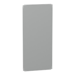 Piastra interna in lamiera zincata 1500x750 mm per montaggio cabinet, carico 150 kg, grigio RAL 7035