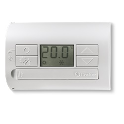 Termostato digitale bianco parete 1CO 5A display riscaldamento