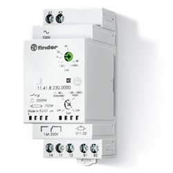 Crepuscolare DIN 35mm 1CO 16A controllo luminosità ambientale
