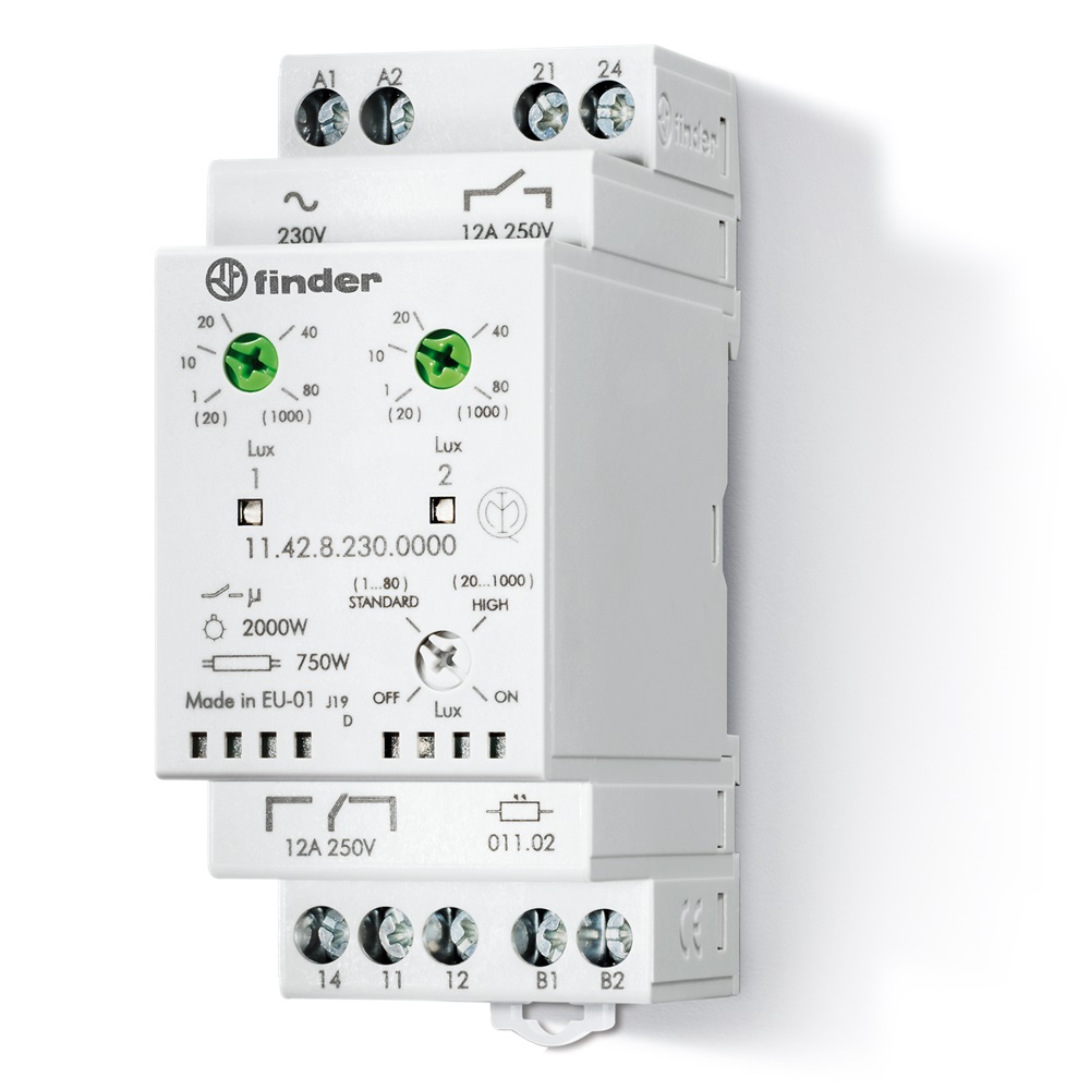 Relè crepuscolare modulare AC (50/60Hz) 230 V