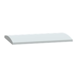 Tetto in poliestere per cassette e armadi PLA L500xP320 mm RAL 7035