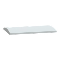 Tetto in poliestere per cassette e armadi PLA L500xP320 mm RAL 7035