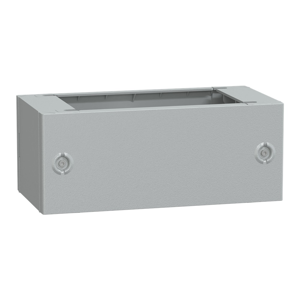 Zoccolo in poliestere tipo ZA per PLA/PLAT H200xL500xP320 RAL 7035