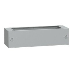 Zoccolo in poliestere tipo ZA per PLA/PLAT H200xL700xP320 RAL 7035